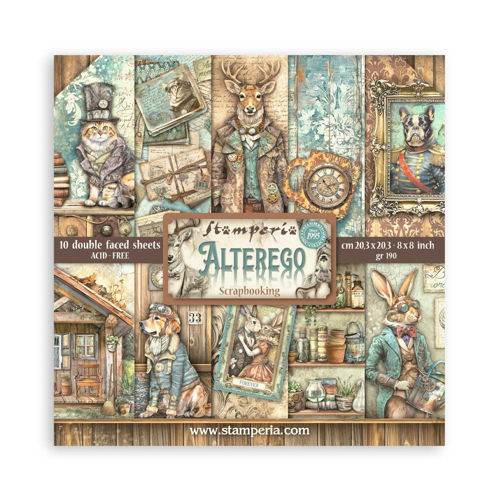 Stamperia - 8x8 Paper Pack - Alterego