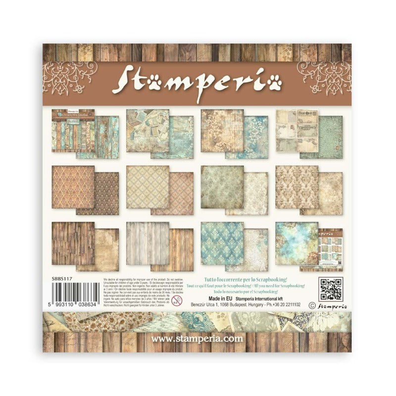 Stamperia - 8x8 Paper Pack - Backgrounds - Alteregio