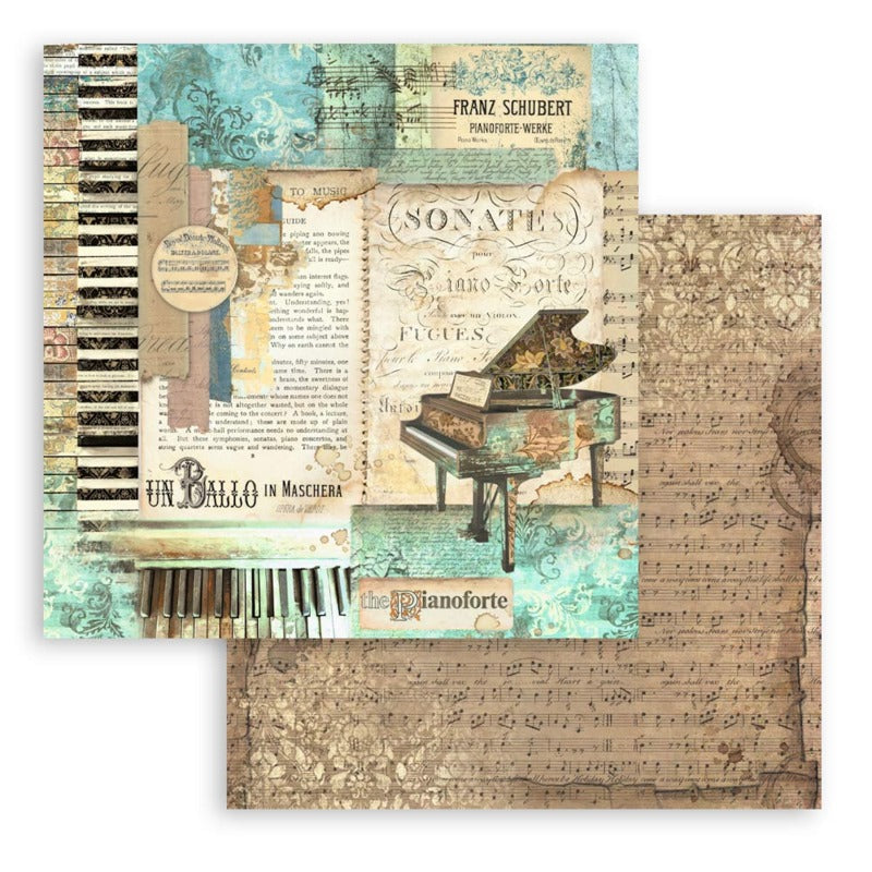 Stamperia - 8x8 Paper Pack - Music