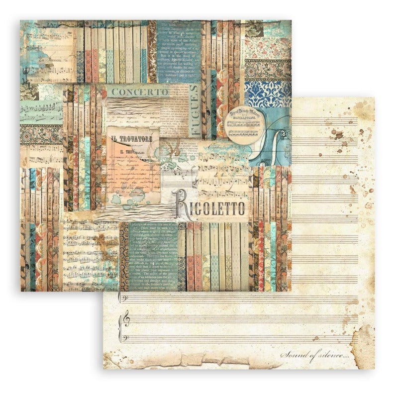 Stamperia - 8x8 Paper Pack - Music