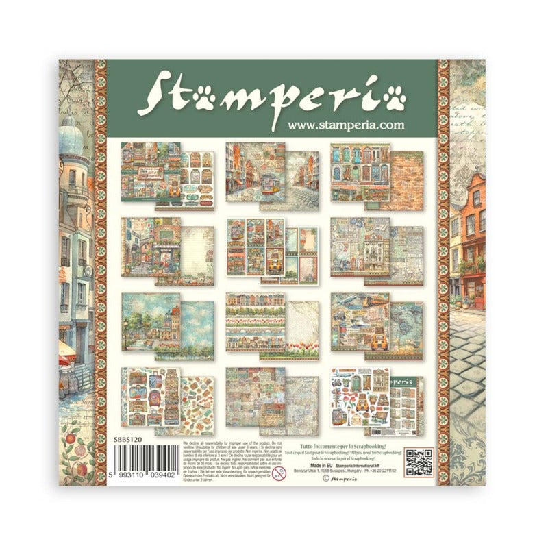 Stamperia - 8x8 Paper Pack - Art of Travelling