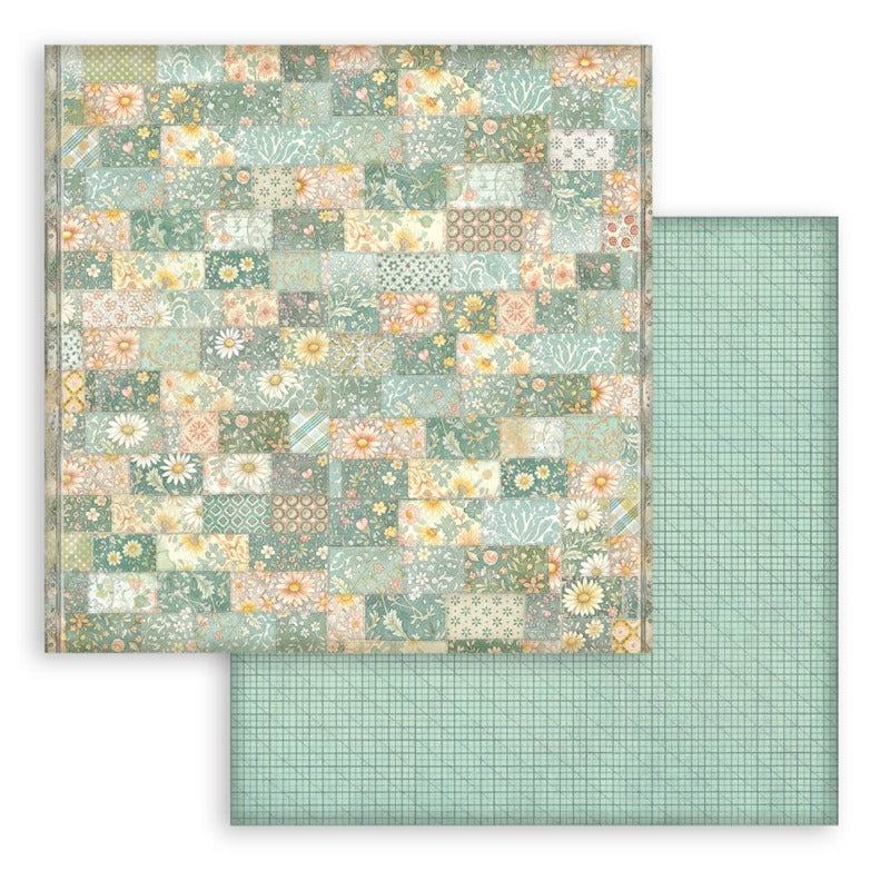 Stamperia Daisy Art - 8x8 Paper Pack Backgrounds