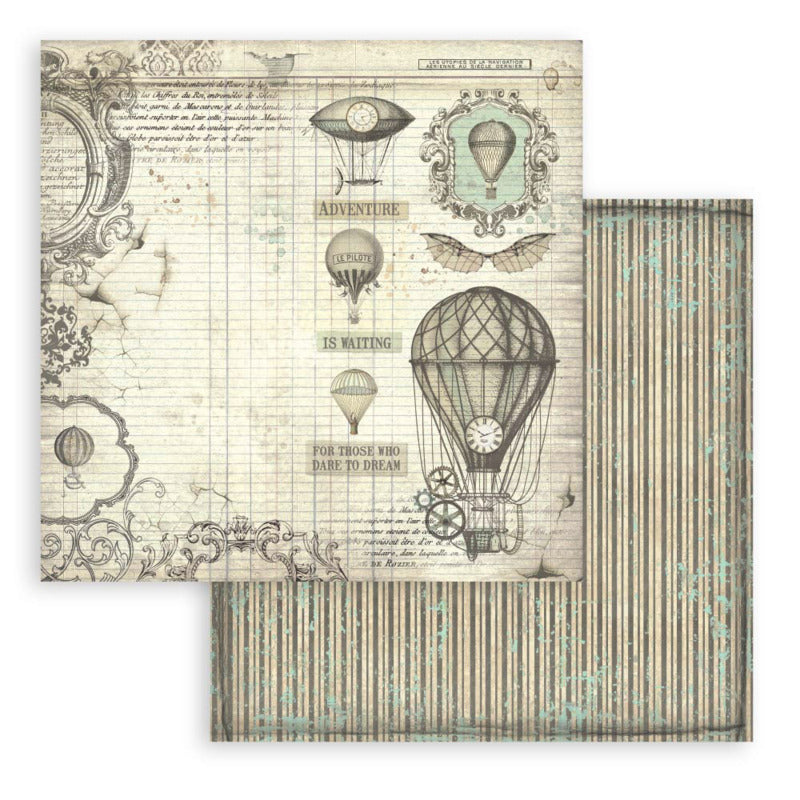 Stamperia Voyages Fantastiques - 8x8 Paper Pack