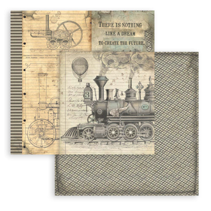 Stamperia Voyages Fantastiques - 8x8 Paper Pack
