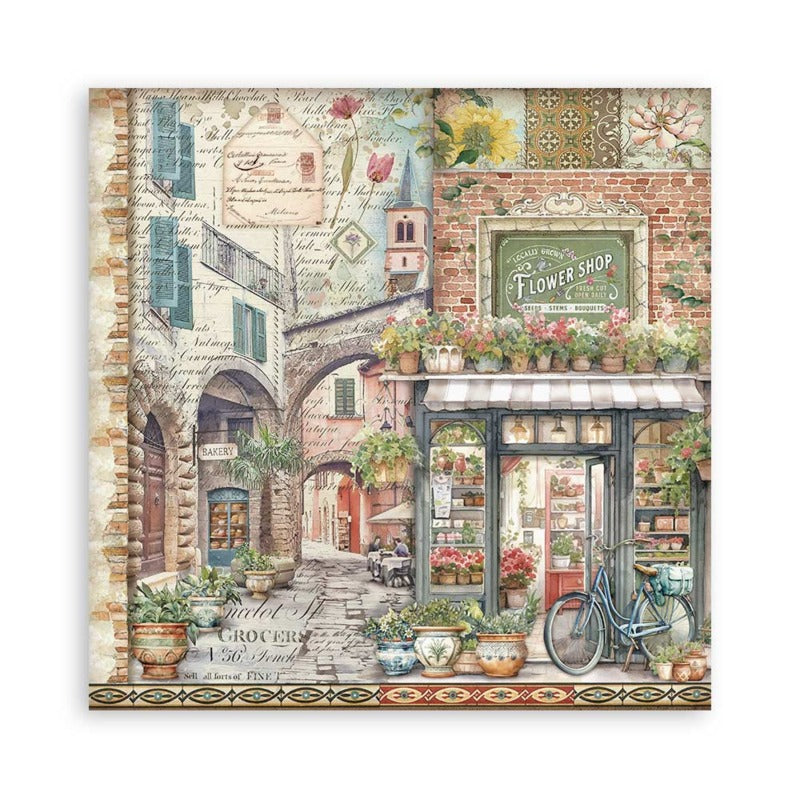 Stamperia - 8x8 Maxi Paper Pack - Art of Travelling