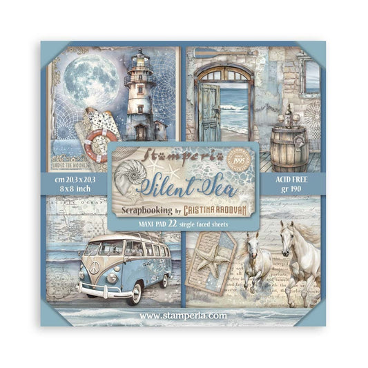 Stamperia Silent Sea - 8x8 Maxi Paper Pack