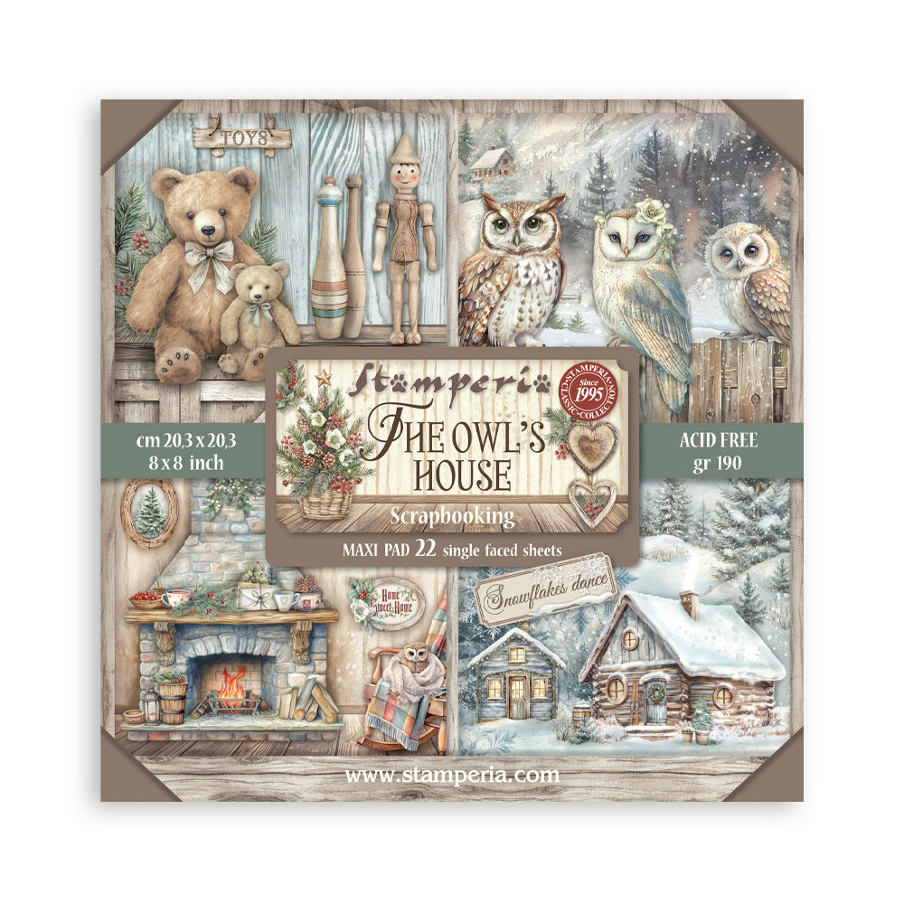 Stamperia The Owl's House - 8x8 Maxi Pack