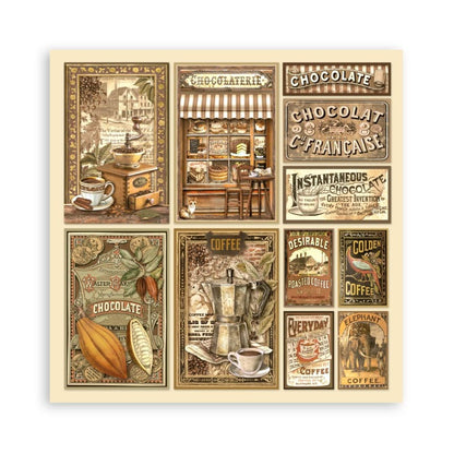 Stamperia Coffee and Chocolate - 12x12 Maxi Pack