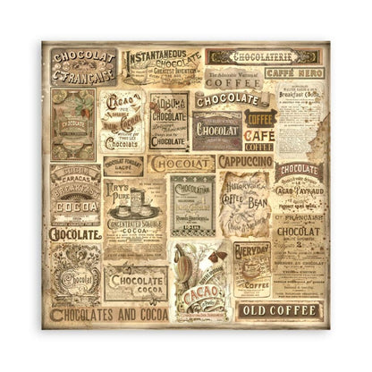 Stamperia Coffee and Chocolate - 12x12 Maxi Pack
