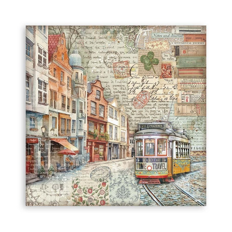 Stamperia - 12x12 Maxi Paper Pack - Art of Travelling