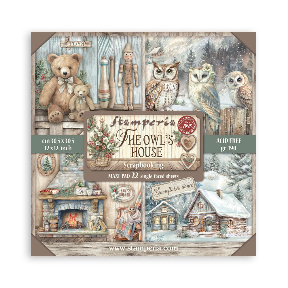 Stamperia The Owl's House - 12x12 Maxi Pack