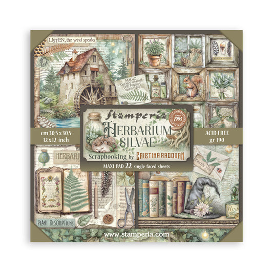 Stamperia Herbarium Silvae - 12x12 Maxi Paper Collection