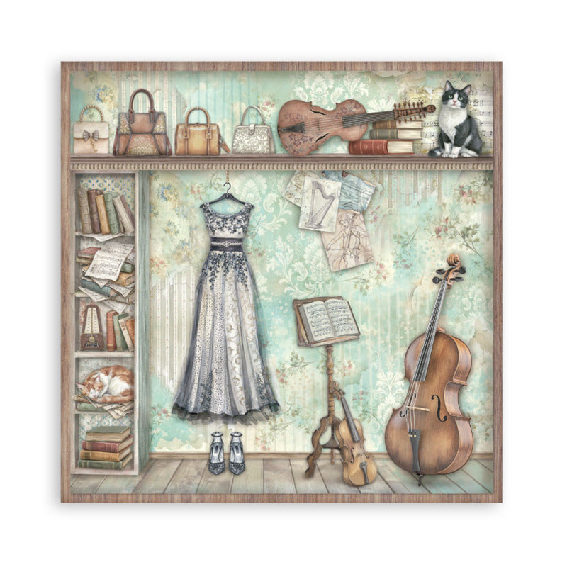 Stamperia Symphony - Maxi 12x12 Paper Pack