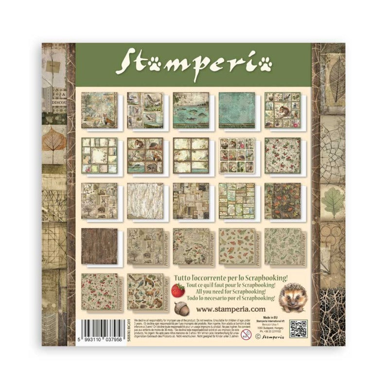 Stamperia - 12x12 Maxi Paper Pack - Forest *bonus papers*