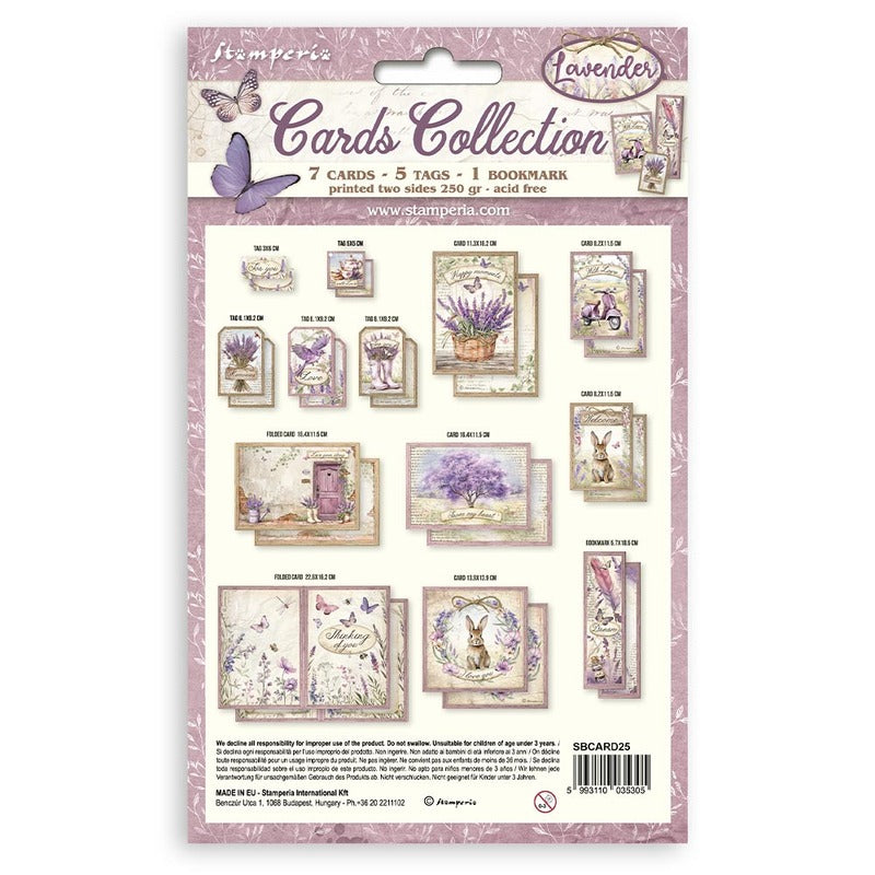 Stamperia - Card Collection - Lavender