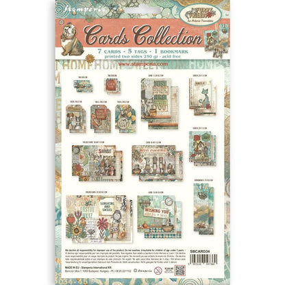 Stamperia Furry Friends - Cards Collection