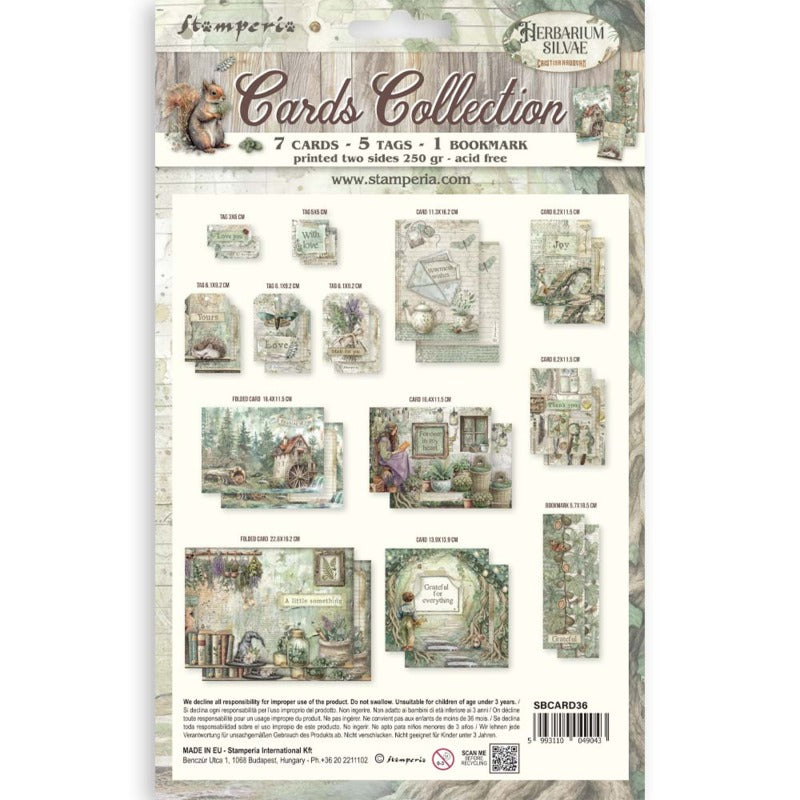 Stamperia Herbarium Silvae - Cards Collection