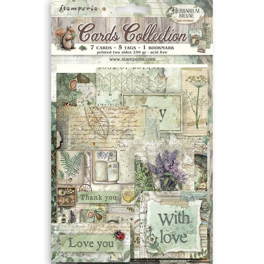 Stamperia Herbarium Silvae - Cards Collection