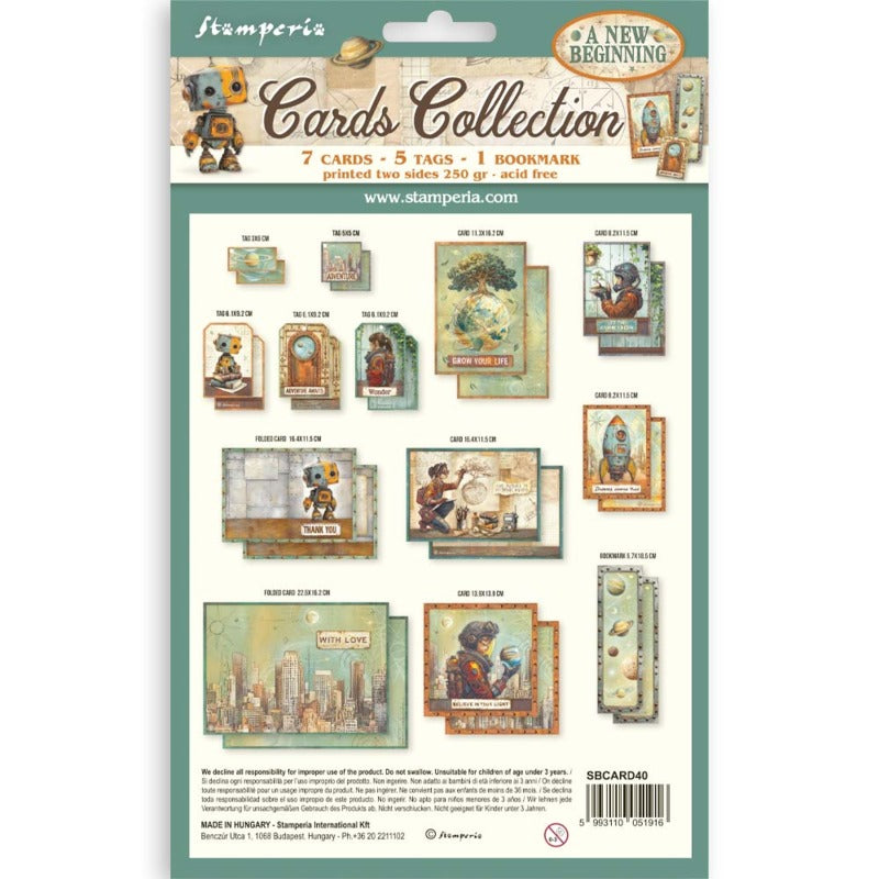 Stamperia A New Beginning - Cards Collection