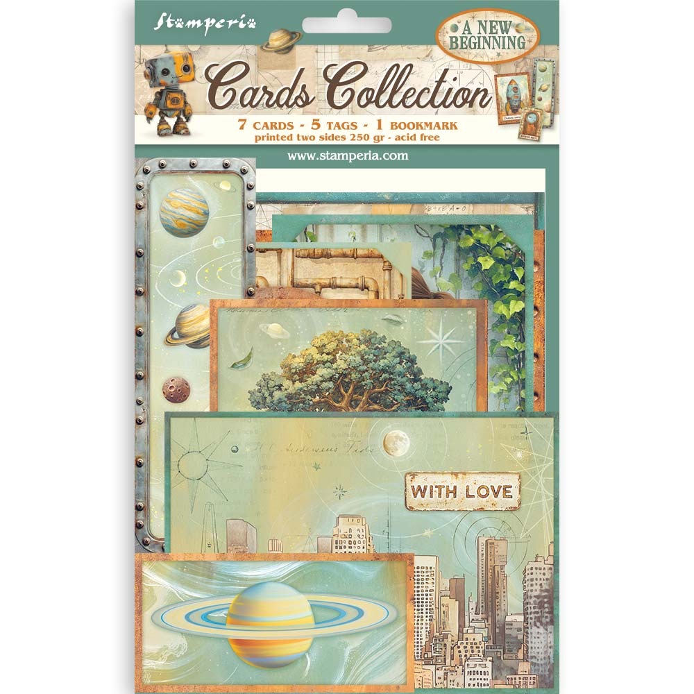 Stamperia A New Beginning - Cards Collection