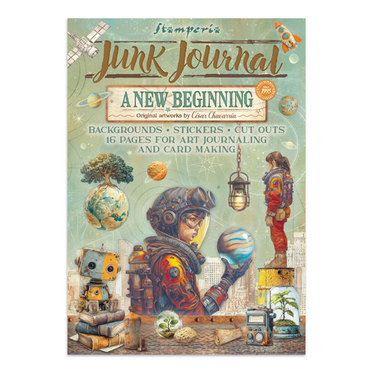 Stamperia A New Beginning - Junk Journal Backgrounds + Stickers + Cut Outs