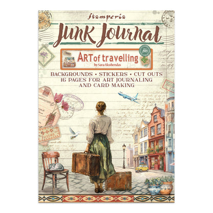 Stamperia Art Of Travelling - Junk Journal Backgrounds, Stickers & Cut Outs