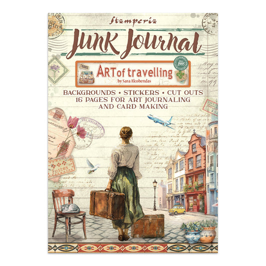Stamperia Art Of Travelling - Junk Journal Backgrounds, Stickers & Cut Outs