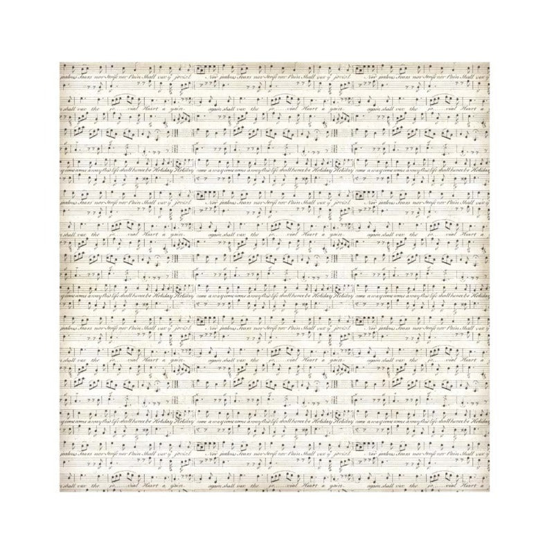 Stamperia - 12x12 Fabric Sheets - Music