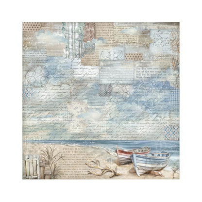 Stamperia Silent Sea - Fabric Sheets