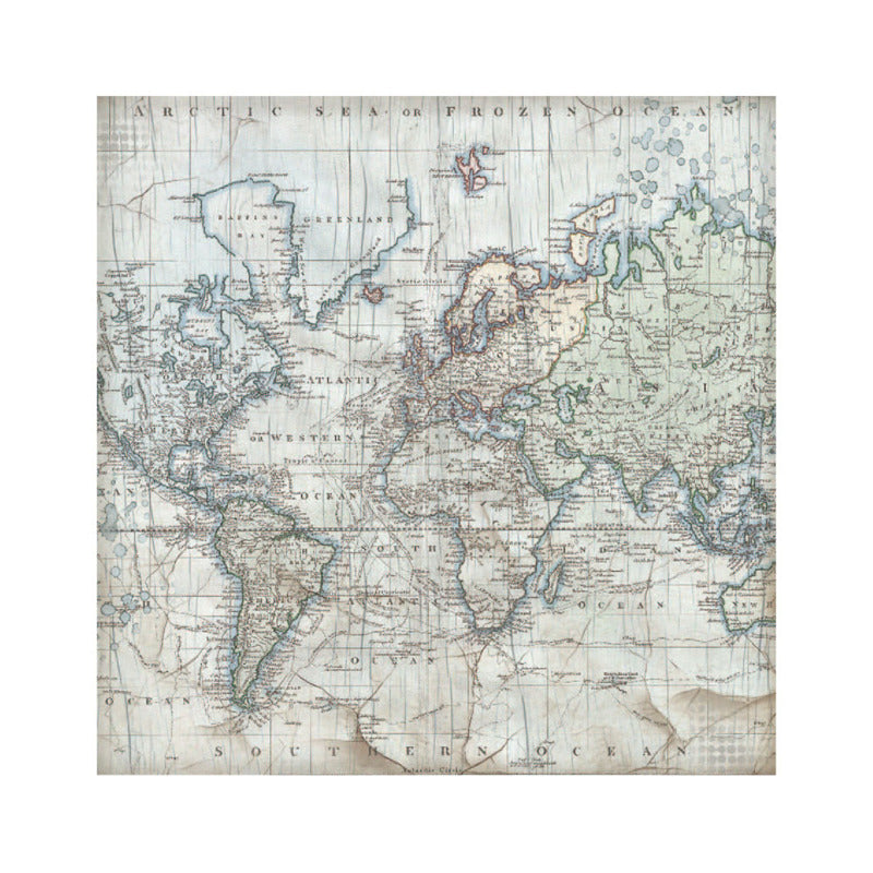 Stamperia Silent Sea - Fabric Sheets