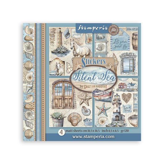 Stamperia Silent Sea - 6.5x6.5 Sticker Book
