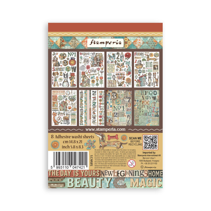 Stamperia Furry Friends - Washi Pad