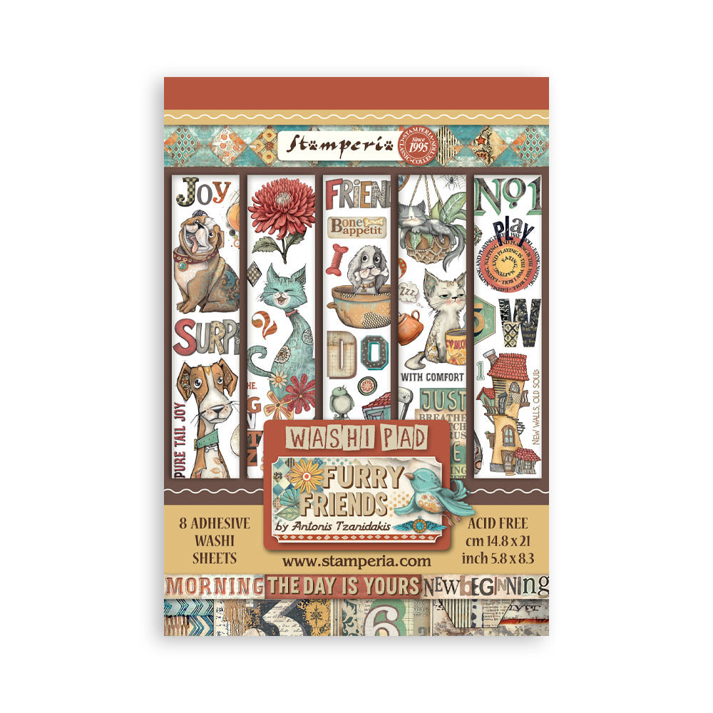 Stamperia Furry Friends - Washi Pad