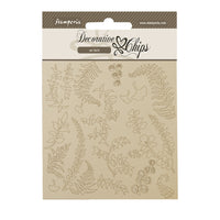 Stamperia Decorative Chips - Woodland, Branches with Leaves