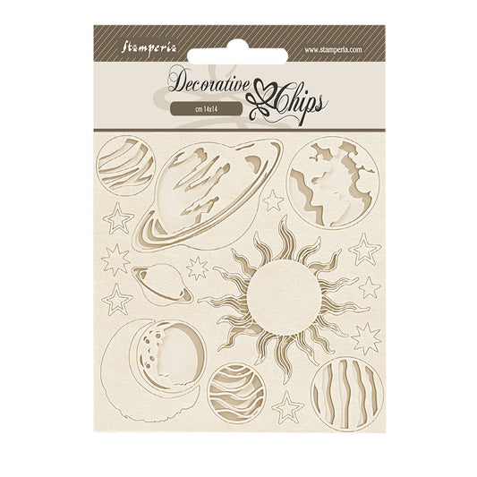 Stamperia - Decorative Chips - Fortune - Planets