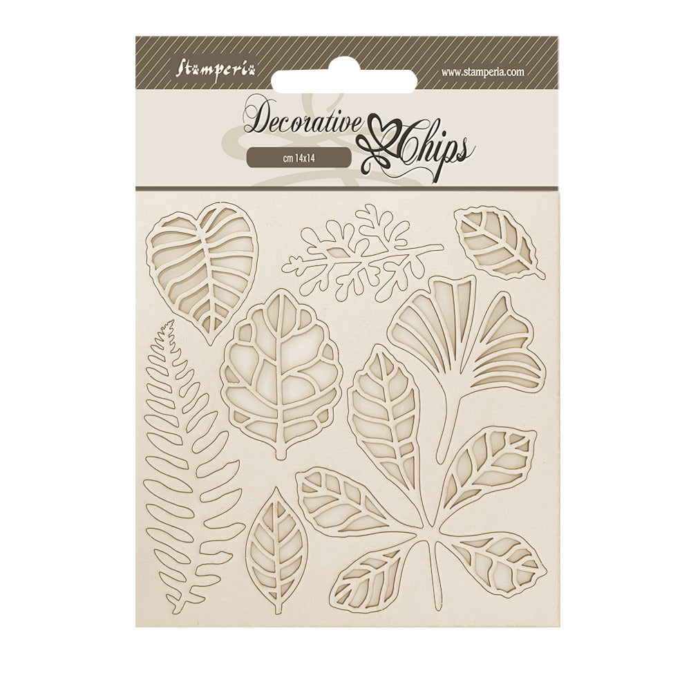 Stamperia Herbarium Silvae - Decorative Chips - Leaves