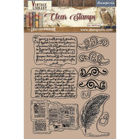 Stamperia - Vintage Library - Clear Stamp STA-WTK172