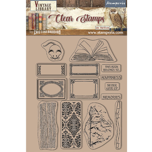 Stamperia - Vintage Library - Clear Stamp