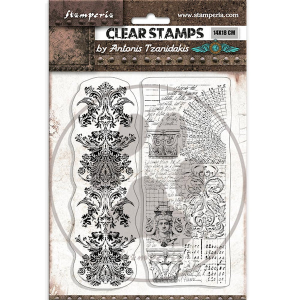 Stamperia - Clear Stamp - Sir Vagabond in Fantasy World - 2 Borders