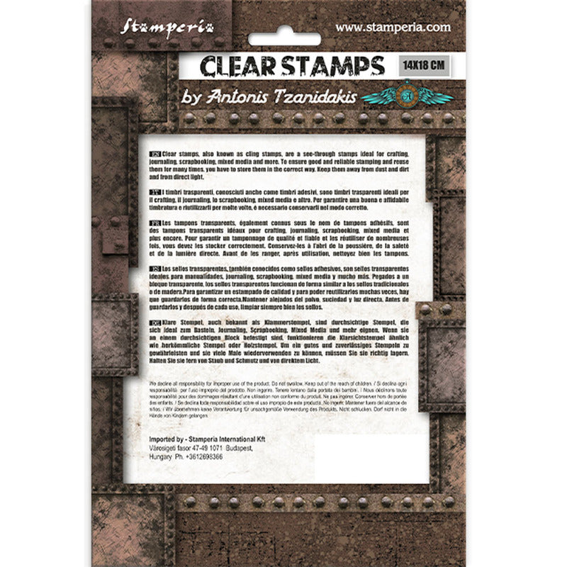 Stamperia - Clear Stamp - Sir Vagabond in Fantasy World - 2 Borders