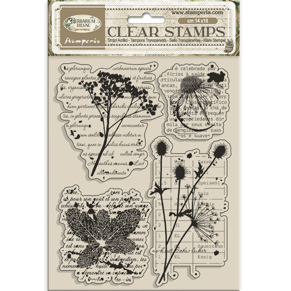 Stamperia Herbarium Silvae - Clear Stamp - Botanic