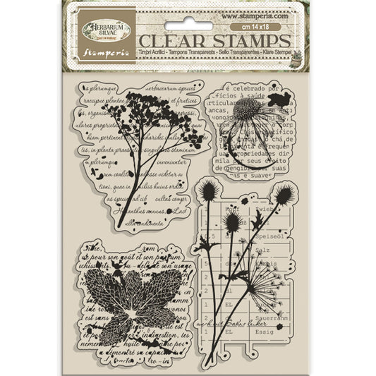 Stamperia Herbarium Silvae - Clear Stamp - Botanic