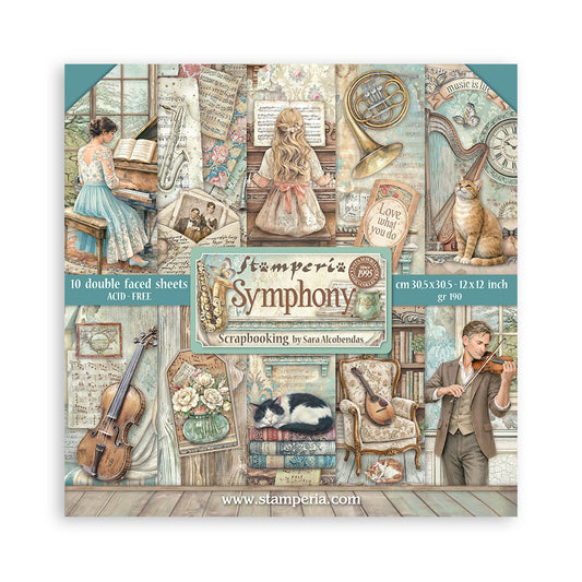 Stamperia Symphony - 12x12 Paper Pack