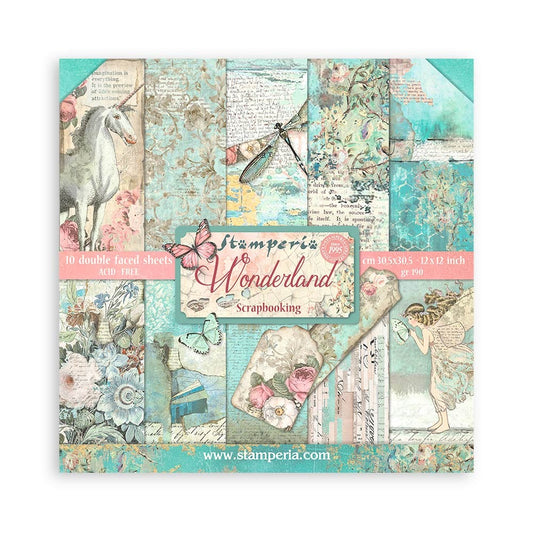 Stamperia Wonderland Collection - 12x12 Paper Pack