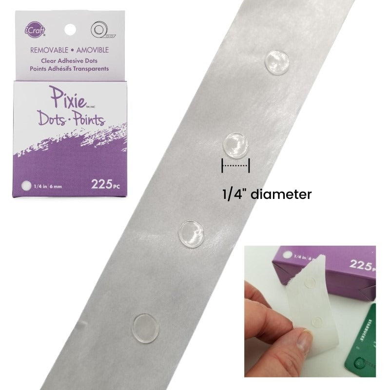 iCraft Pixie Dots, Removable Adhesive Dots (225pc)