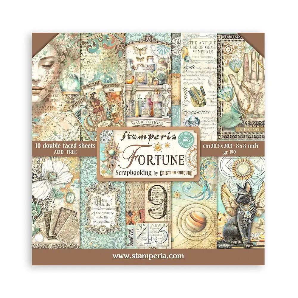 Stamperia - 8x8 Paper Pack - Fortune