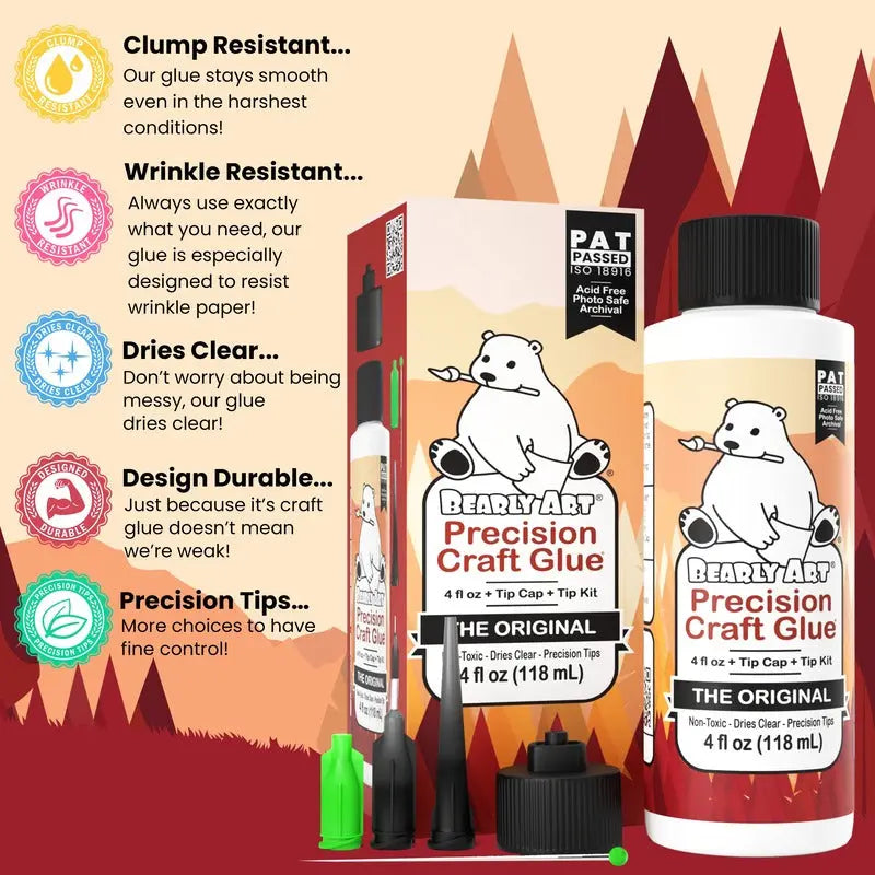 *NEW* Bearly Art Precision Craft Glue - The Original