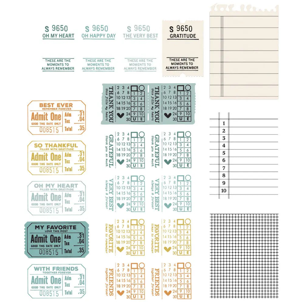 49 & Market / Sizzix - Stamps With Framelits - Forever Journal Essentials - Image #1