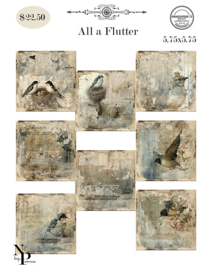 DIY Project ~ All a Flutter paper collection