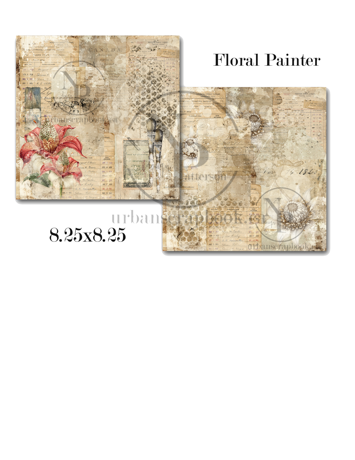 DIY Project ~ Floral Painter paper collection